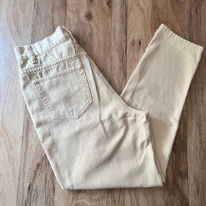 Vintage 90s Liz Claiborne LIZWEAR Light Yellow/Gold Jeans - 8P - Regular Length